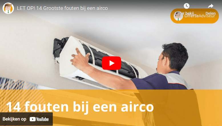 14 fouten bij een airco
