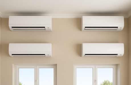 Airco met 4 binnen units